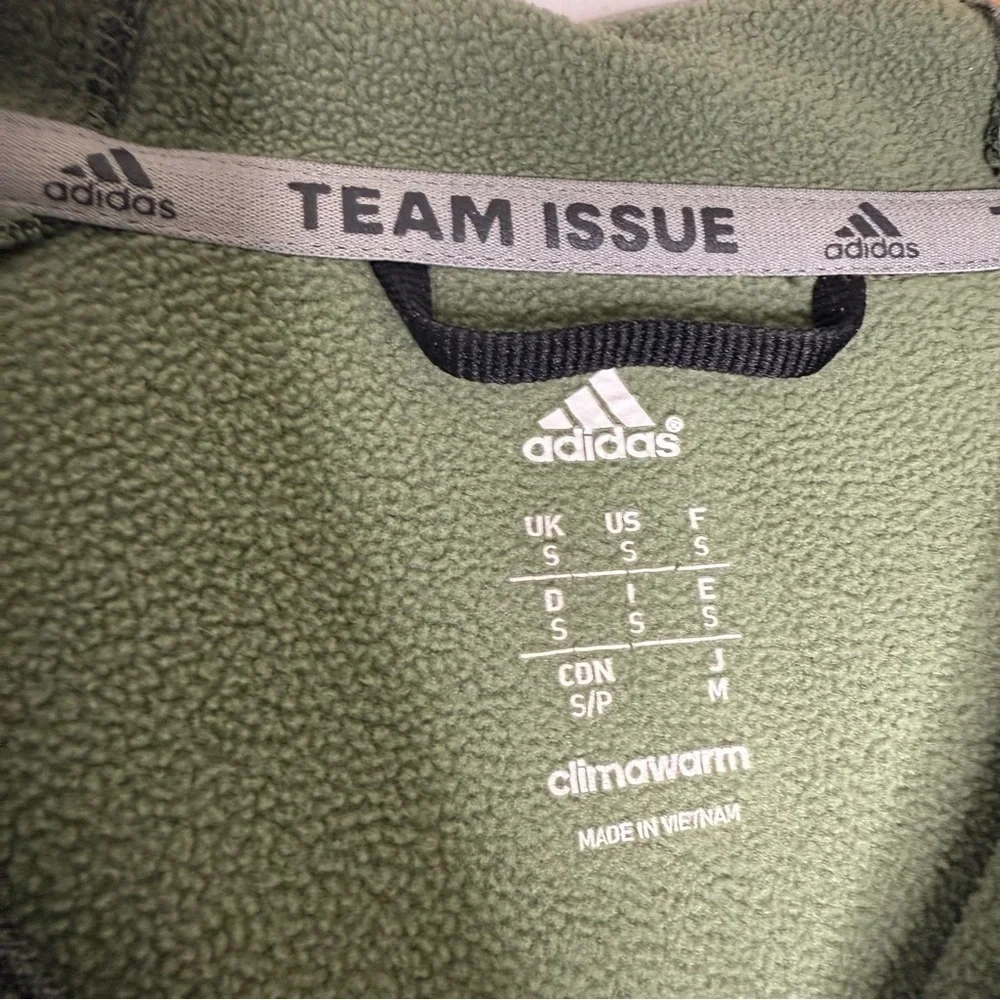 Adidas Team Issue Climawarm Pullover Hoodie Green Men’s Small